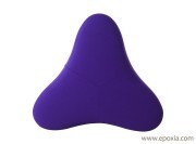 Grand pouf Chat violet