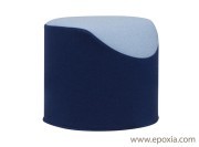 Pouf bicolore Coral