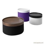 Poufs Drum avec couvercles amovibles