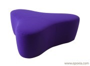 Grand pouf violet Chat