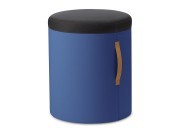 Pouf portable, tissu Bondaï Bleu