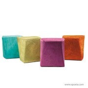 Poufs Boom rembourrés avec revêtement tissu