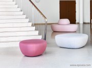 Poufs design Sisters par Softline