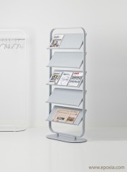 Présentoir en acier porte-brochures Focus