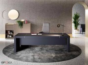 Bureau de direction Block avec voile de fond