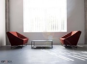 Fauteuils d'acceuil 3angle par Prostoria