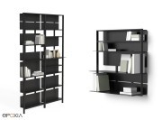 Etagère murale type 1 avec tablettes A02 et étagère sur pied
