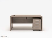 Bureau de direction Quando avec caisson sur roulettes