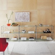 Rangement bas design Socrate acier