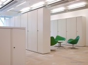Rangement métal blanc LateralFile, en séparations openspace