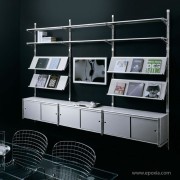 Rangement design Socrate acier