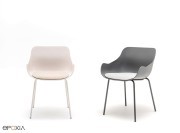 Chaises 4 pieds métal Baltic Remix
