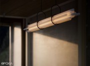 Suspension Art déco NL12, sans fil ou LED visible