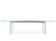 Table de réunion en verre Air Table de Gallotti Radice