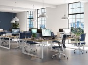 La finition résille est appréciée dans un openspace, pour sa transparence