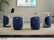 Poufs avec dossier, sièges d'appoint Rollo