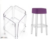 Tabourets Rubik, modèles polypropylène ou revêtement d'assise