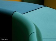 Détail FLEXYSKIN® coloris Turquoise et Deep Sea