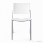 Chaise de conférence Bio, empilable sans accoudoirs