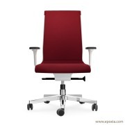 Fauteuil de bureau Pyla tissu Fame rouge