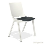 Siège de conférence blanc assise anthracite