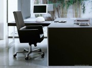 Fauteuil direction web cuir noir