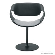 siège little Perillo noir pied corolle, avec galette d'assise