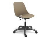 Chaise sur roulettes Bakea coue polypropylène sable