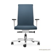 Fauteuil de travail Pyla, revêtement tissu Atlantic bleu pastel