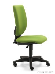 Siège de travail Tertio tissu vert sans accoudoirs , mécanique contact permanent