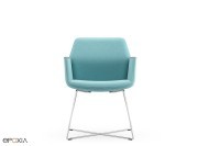 Fauteuil visiteur Alba, pied métal