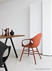 Fauteuil visiteur collection Elephant terre cuite