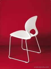 Chaise de conférence Pikaia piétement luge
