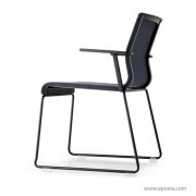 Siège visiteur Stick tissu structure noire