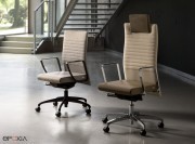 Collection Dama, chaise de bureau dossier medium ou haut