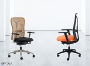 Sièges de travail SynchroPlus Flexa, dossiers couleurs