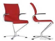 Fauteuils visiteur rouge Riola
