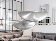 Suspensions lumineuses design Silver finition argent