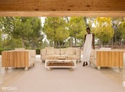 Mobilier Outdoor Vineyard aluminium et bois