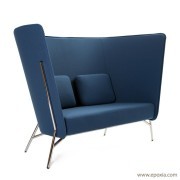Canapé Aura tissu bleu foncé