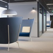 Canapé et fauteuilAura tissu bleu 
