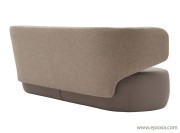 Canapé accueil Basel bicolore Softline