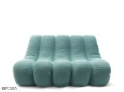 Fauteuil lounge Emeki 2 places, matériaux recyclés