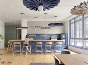 Suspensions lumineuses et acoustiques BuzziPleat modèle Edel et Ripple