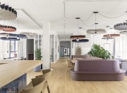 Solution acoustique pour coworking, BuzziPleat mod. Edel et Ripple