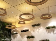 Plafond acoustique Ecocero, collection Circulaire