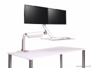 Bras écran double avec support clavier Quickstand Lite