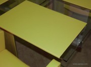 Sous-mains sur mesure cuir vert