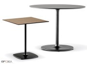 Tables avec base carrée et ronde Stylus