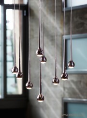 Luminaire Tobias Grau - suspension design Falling en grappe de 9 pièces